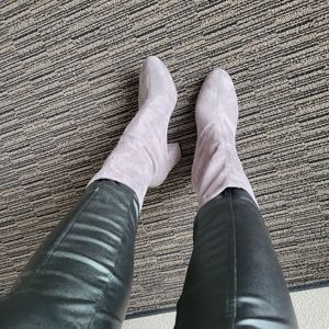 Guess gray socks booties